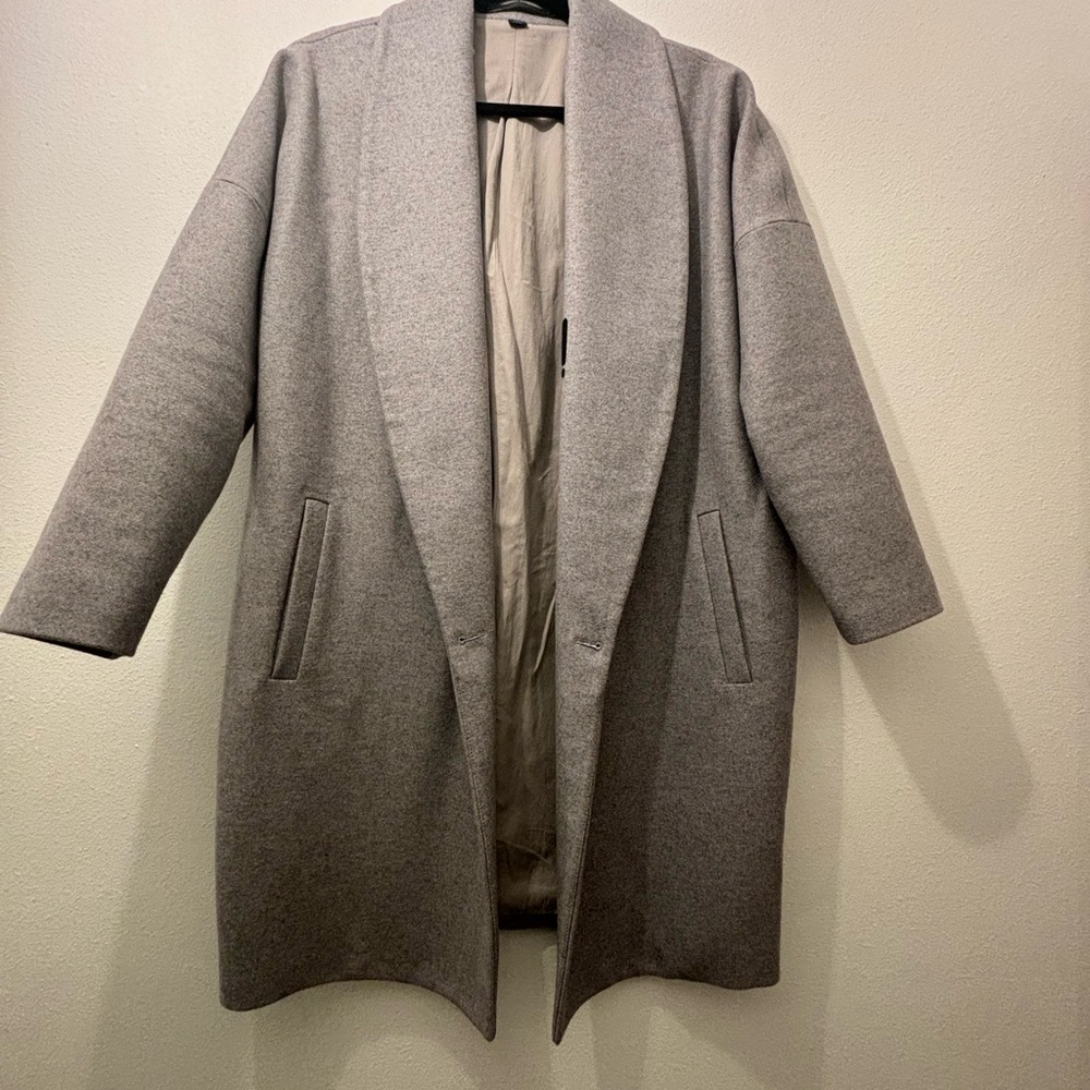All Saints Klein Wool Winter Trench Coat